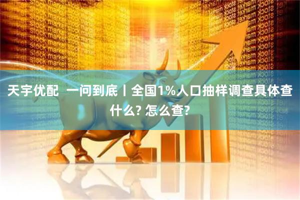 天宇优配  一问到底丨全国1%人口抽样调查具体查什么? 怎么查?
