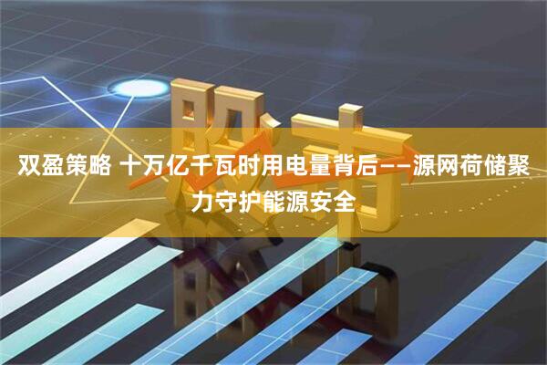 双盈策略 十万亿千瓦时用电量背后——源网荷储聚力守护能源安全